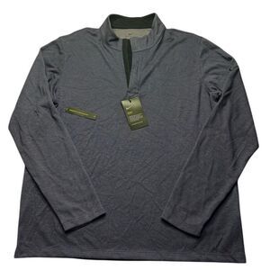 NWT Nike Dri Fit Standard Fit 1/4 Zip Pullover Mens Dark Plum Golf Preppy